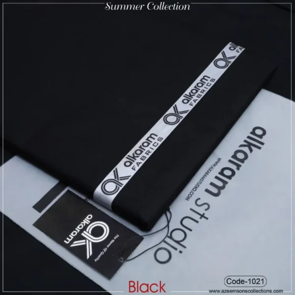 Al-Karam Summer Cotton | Black | 1021