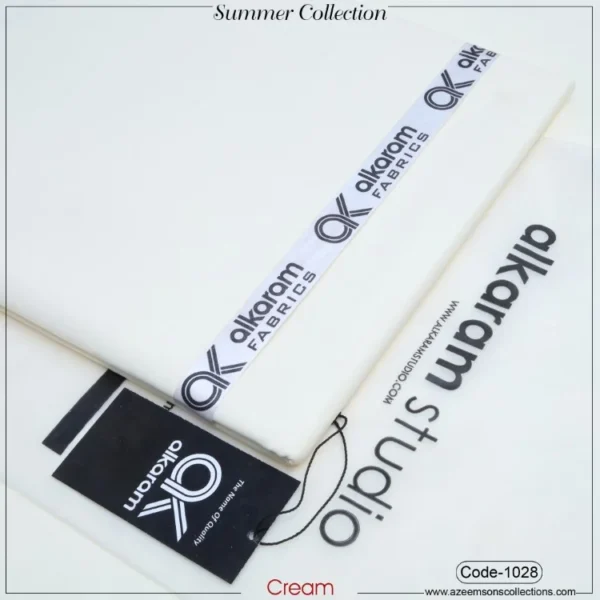 Al-Karam Summer Cotton | Cream | 1028