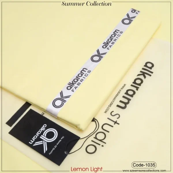 Al-Karam Summer Cotton | Lemon Light | 1035