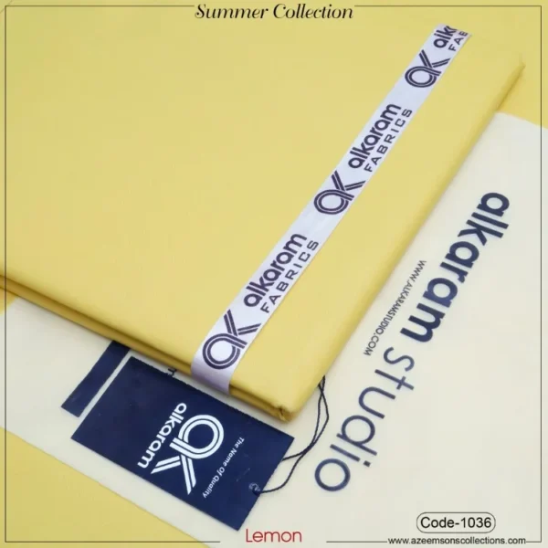 Al-Karam Summer Cotton | Lemon | 1036