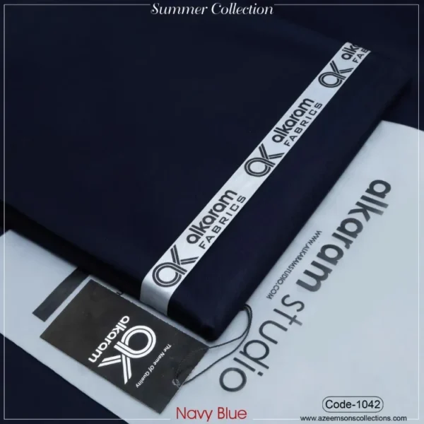 Al-Karam Summer Cotton | Navy Blue | 1042
